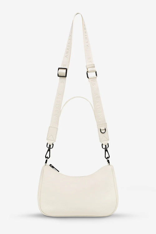 Chalk leather crossbody bag 