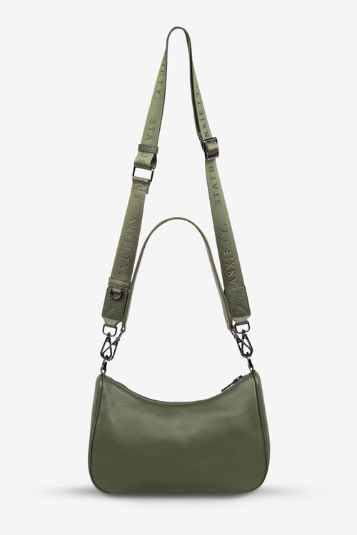 khaki bag