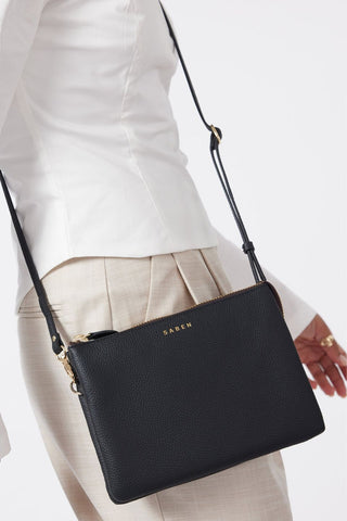 black crossbody bag