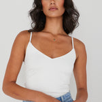 Tribute Ivory Knit Bralette WW Top Georgia Mae   