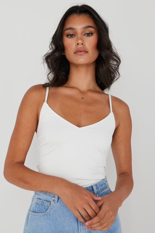 Tribute Ivory Knit Bralette WW Top Georgia Mae   