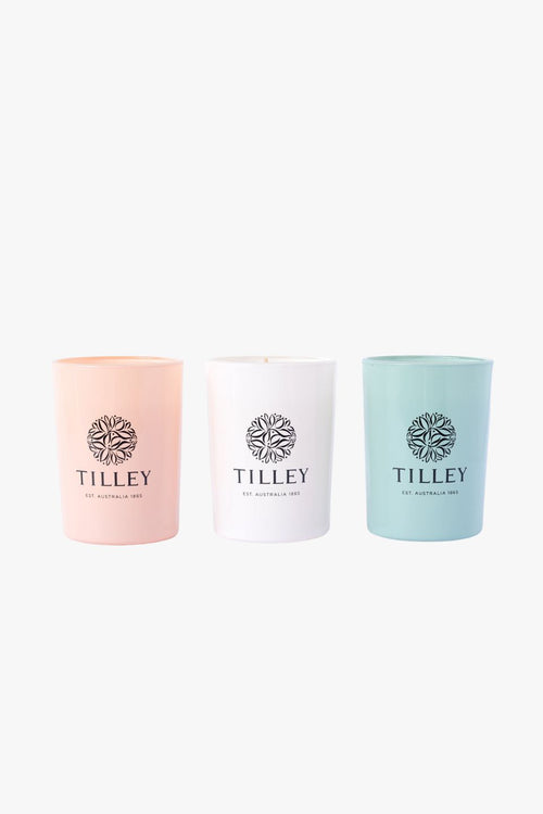 Trio Triple Scented 70g Boxed Candles HW Fragrance - Candle, Diffuser, Room Spray, Oil Tilley   