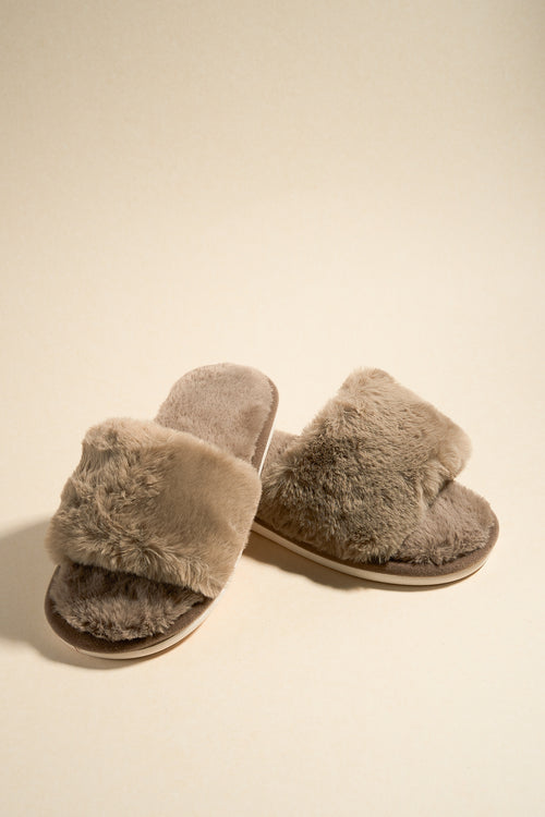 brown slippers