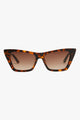 Wonderland Honey Tort Cat Eye Gradient Lens Sunglasses