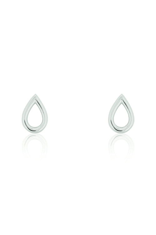 Open Drop Silver Stud Earring ACC Jewellery Linda Tahija   