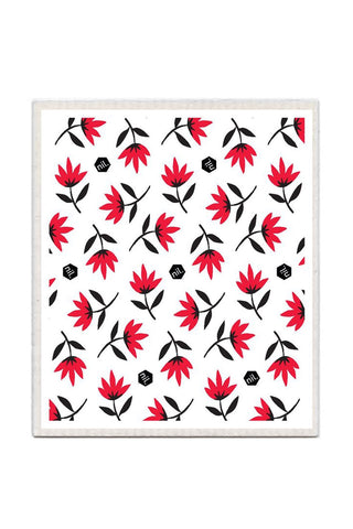 Eco Red Pohutukawa Dishcloth HW Linen - Teatowel, Table, Bedding, Towel Nil   