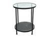 Krabi Black Round Side Table