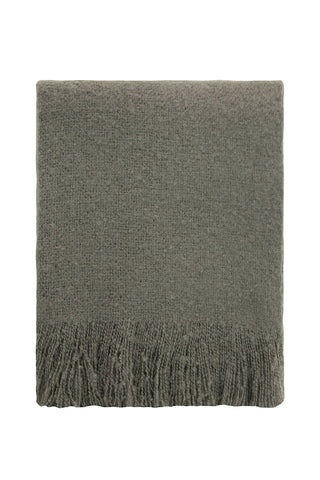 Cosy Charcoal Tassel Throw HW Throws Kerridge   