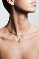 Nomad Double Chain Coin Pendant Necklace Gold