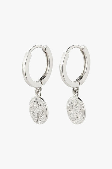Nomad Coin Sleeper Earrings Silver ACC Jewellery Pilgrim   