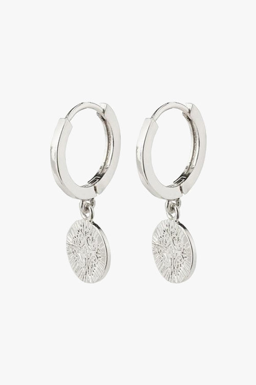 Nomad Coin Sleeper Earrings Silver ACC Jewellery Pilgrim   