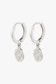 Nomad Coin Sleeper Earrings Silver