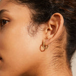 Solidarity Recycled Small Bubbles Hoop Earrings Gold ACC Jewellery Pilgrim   