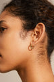 Solidarity Recycled Small Bubbles Hoop Earrings Gold