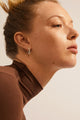 Solidarity Recycled Small Bubbles Hoop Earrings Silver
