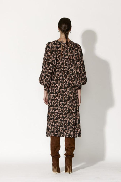 Bound for Glory Black Abstract Animal Dress WW Dress Fate+Becker   