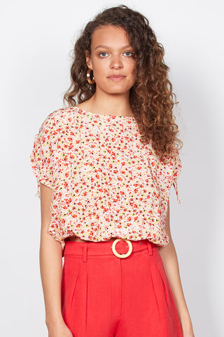 Sunray Ivory Ditsy Floral Top WW Top Wish   