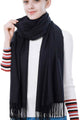 Cecile Super Soft Black Scarf