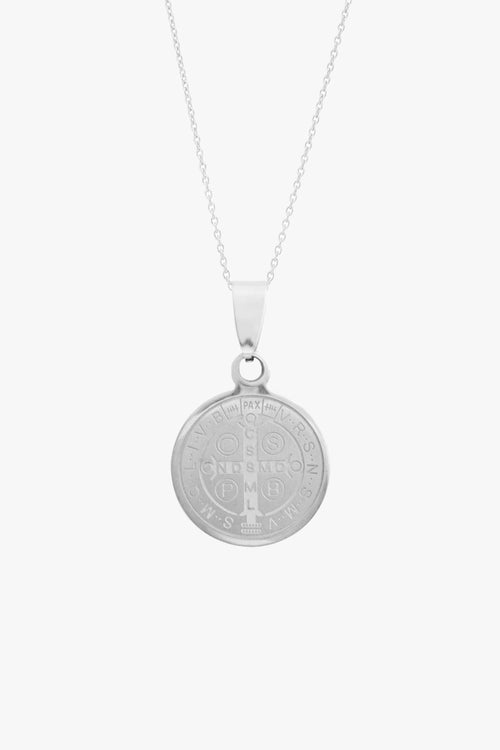 Saints Circle Silver Necklace EOL ACC Jewellery Lindi Kingi   