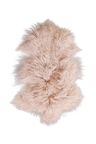 Meru Tibetan Blush Pink Lamb Skin 60x90cm