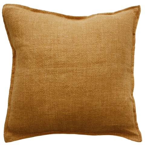 Flaxmill Linen Nutmeg Cushion 50x50cm HW Cushions Mulberi   