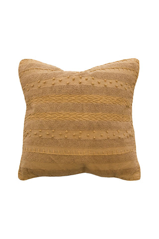 Ghana Ochre Stripe Cushion 50x50cm HW Cushions Mulberi   