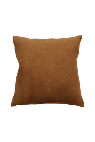 Indira Tobacco Linen Cushion 55x55cm HW Cushions Mulberi   