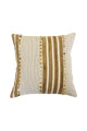 Luka Natural + Ochre Stripe Cushion 50x50cm