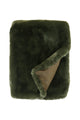 Pele Seaweed Faux Fur Throw 125x150cm