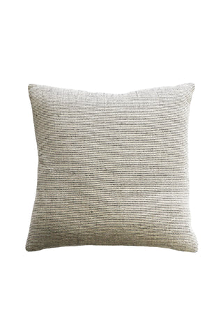 Sandridge Black + White Fine Stripe with Feather Inner 50x50cm Linen Cushion