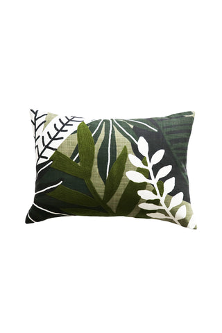 Matisse Cotton Floral Green Cushion with Polyester Inner 35x50cm HW Cushions Mulberi   