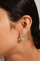 Sara Small Spiral Hoop Earrings Silver