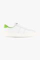 2843 Club S Comfort White with Green Flash Leather Sneaker