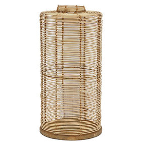 Bermuda Wicker Lantern Large Natural HW Lighting - Lamp, Candleholder, Lantern, Shade CC Interiors   