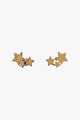 Star Cluster Stud Earrings Gold