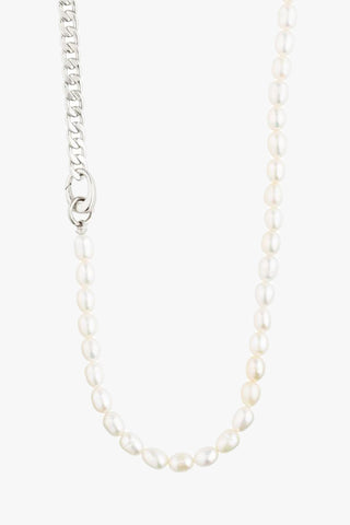Precious Silver Chain With Pearls Necklace ACC Jewellery Pilgrim   