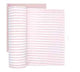 Muslin Swaddle Pink + White Stripes