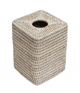 Geneva Square White Tissue Box