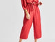 Luna Relaxed Red Linen Pants