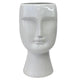 Angelo Large White Ceramic Face Vase