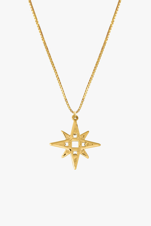 Single Star Silver Necklace EOL ACC Jewellery Lindi Kingi   