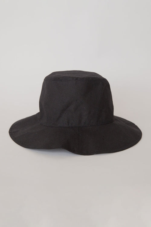 Love Linen Bucket Hat Black ACC Hats Sophie   