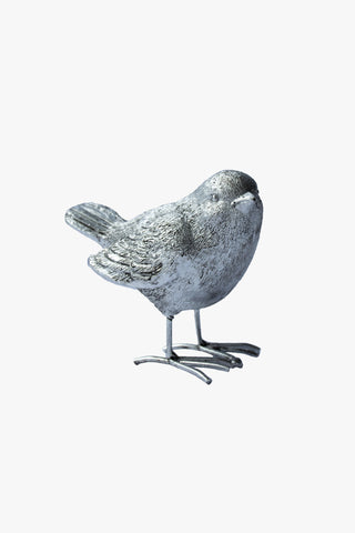 Sparrow Standing Large Silver 7cm HW Christmas Alisons Acquisitions   