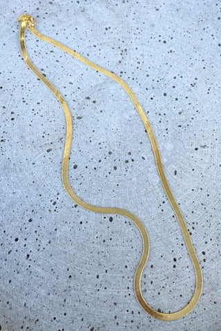 Axel Snake Chain Gold Necklace ACC Jewellery Silver Linings   