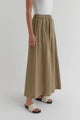 Noma Olive Linen Maxi Skirt