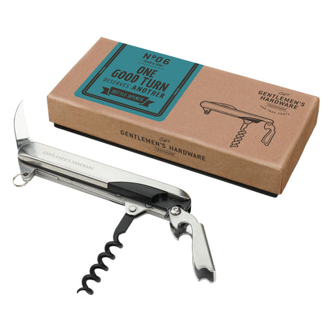 GH (Waiters Friend) SS corkscrew bottle opener HW KITCHEN - Tableware, Serveware, Placemats Gentlemens Hardware   