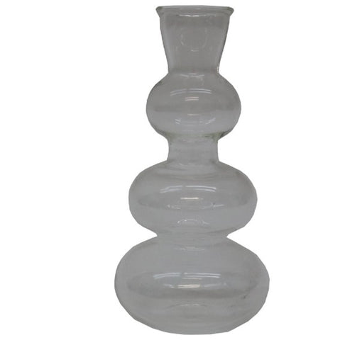 Sienna Gourd Clear Glass Vase HW Decor - Bookend, Hook, Urn, Vase, Sculpture Le Forge   