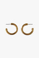 Classic Thick Hoop Earrings Gold
