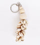 Natural Shell and Bead Keyring