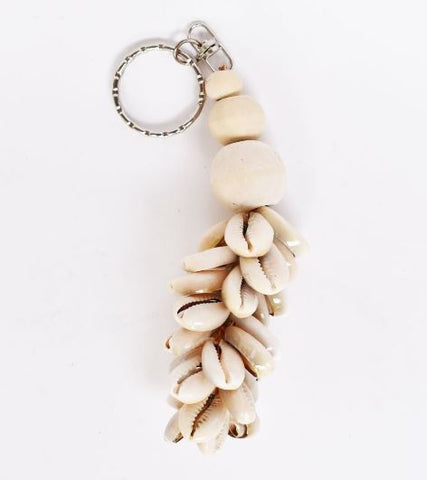 Natural Shell and Bead Keyring ACC Other - Belt, Keycharm, Scrunchie, Umbrella Flo's Home   